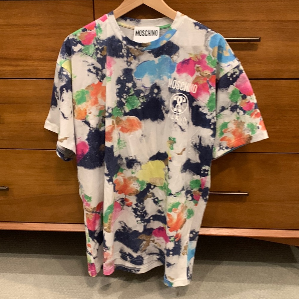 Moschino couture tie die shirt
